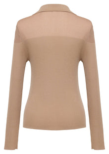 Premium Wool Knit Sweater | Camel