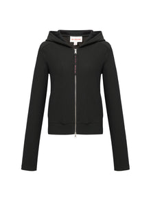 Slim Fit Long Sleeve Top | Black