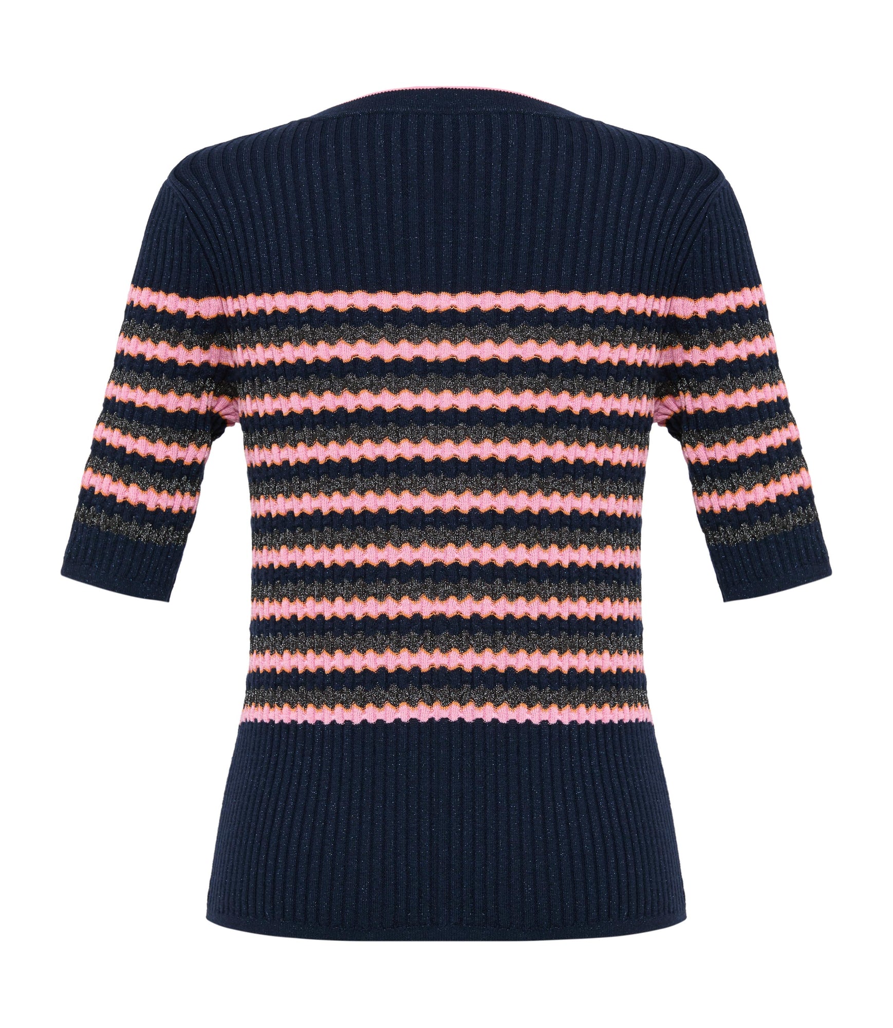 Striped Knit Top | Pink