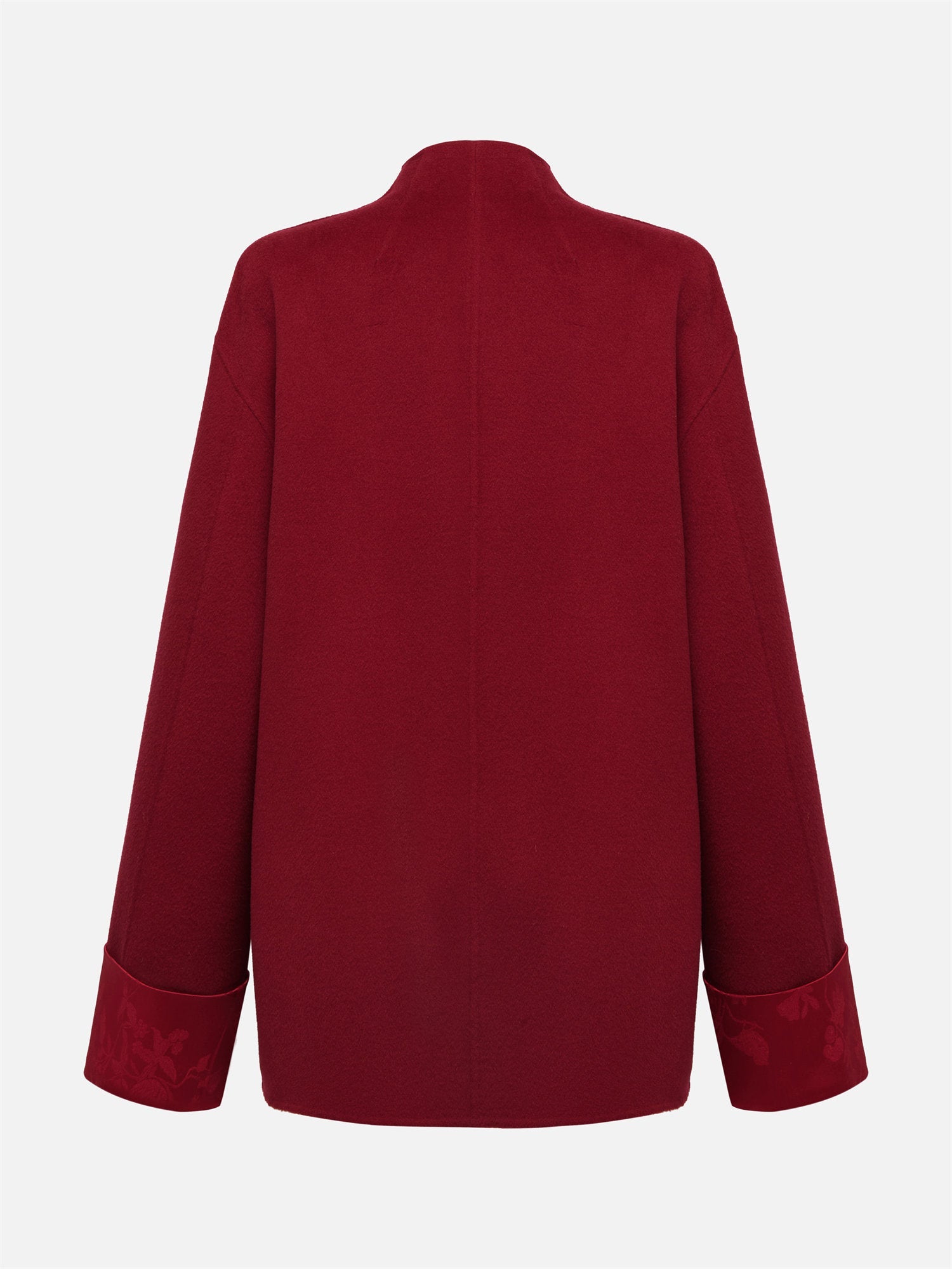 Double-Faced Wool Coat | Red