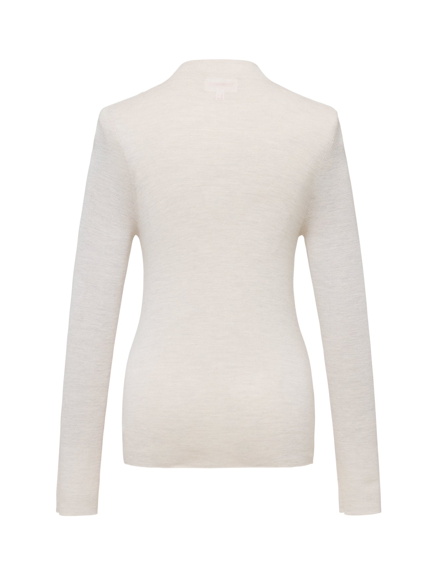 Machine Washable Wool Seamless Base Layer Top | White