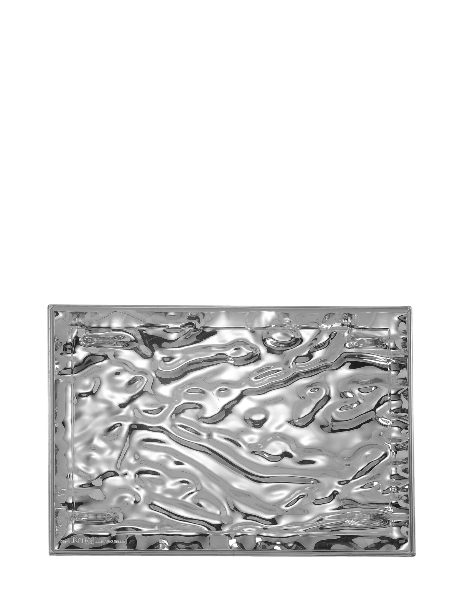 Dune Big Metal Tray | Single | Chrome