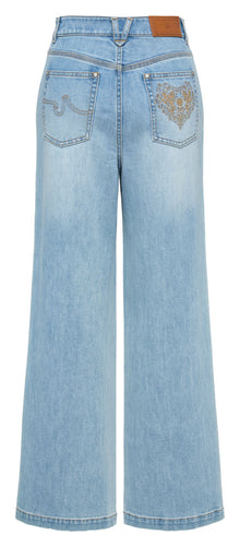 Embroidered Jeans | Blue