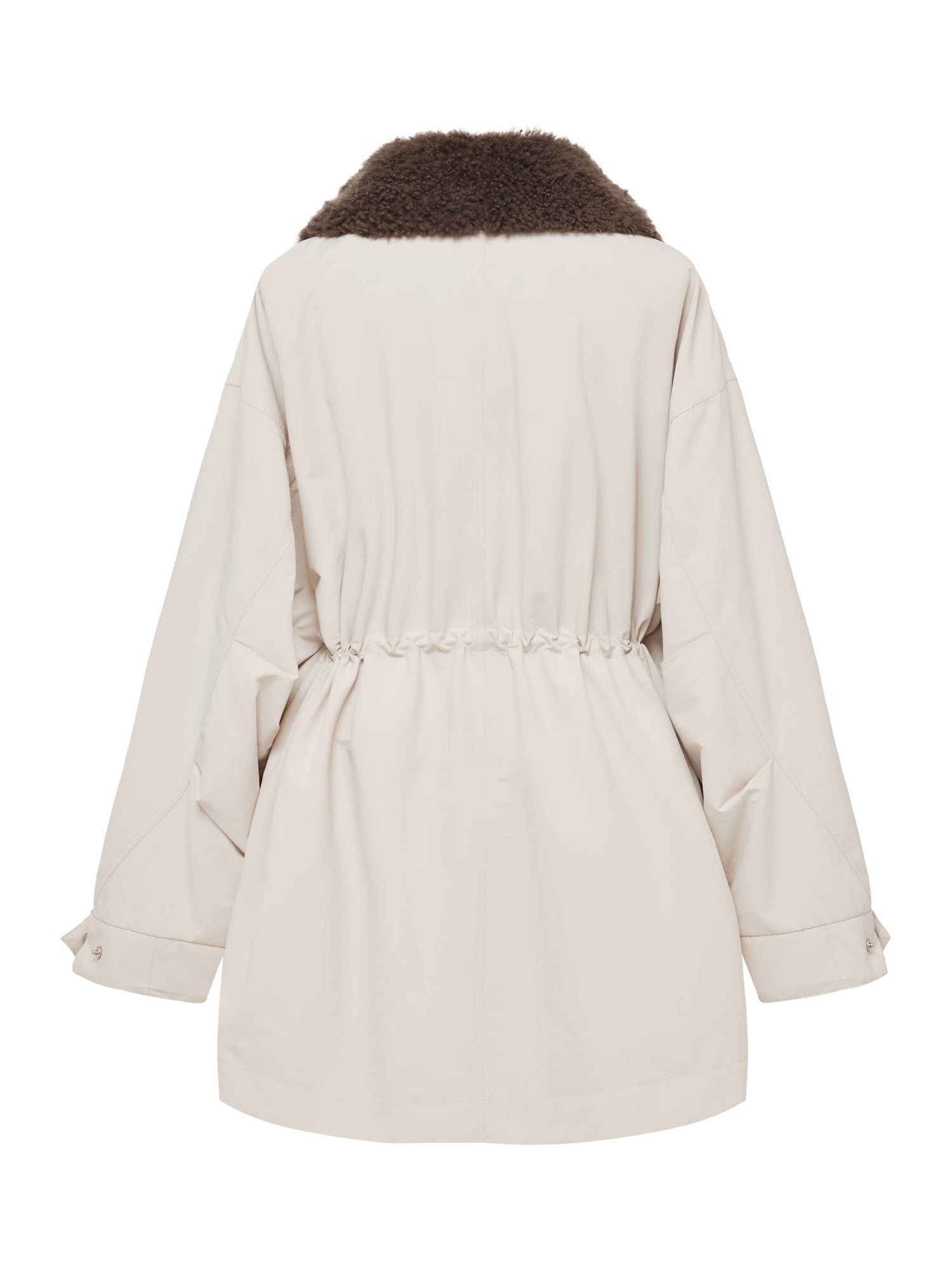 Wool Light Warm Parka | White