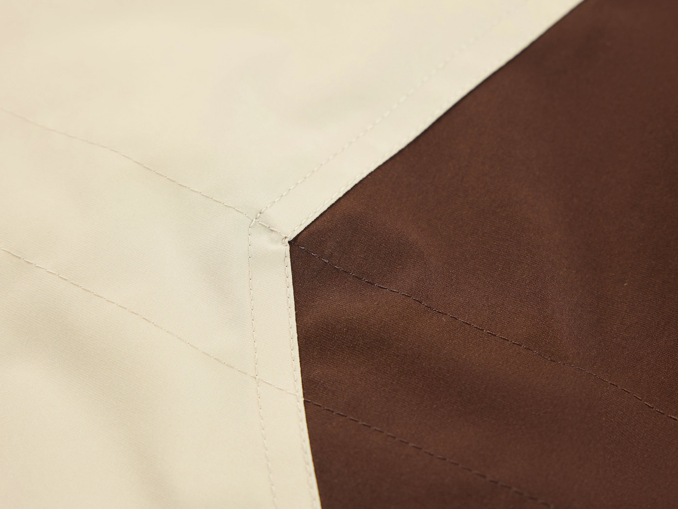 Contrast Trim Coat | Beige