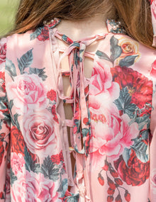 Girl | Flora Flower Print Jumpsuit | Pink