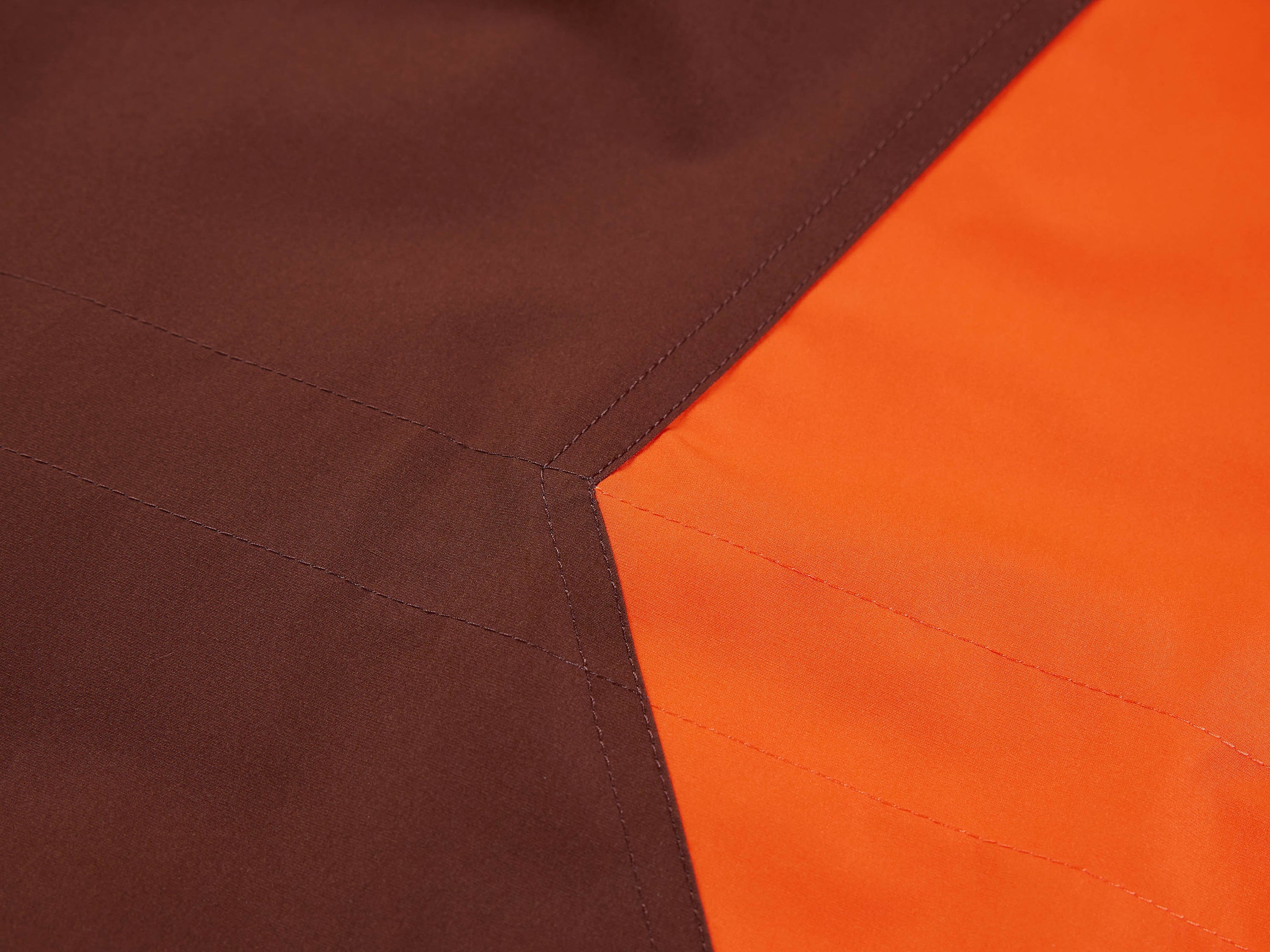 Hooded Jacket | Orange/Brown
