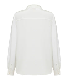Classic Silk Shirt | White