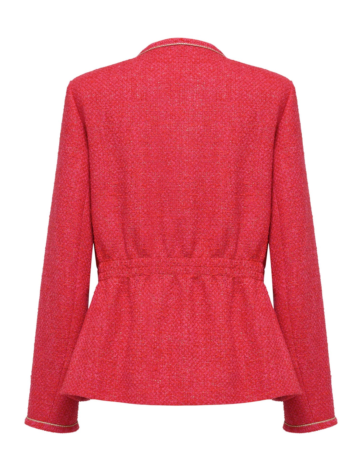 European Imported Tweed Jacket | Red