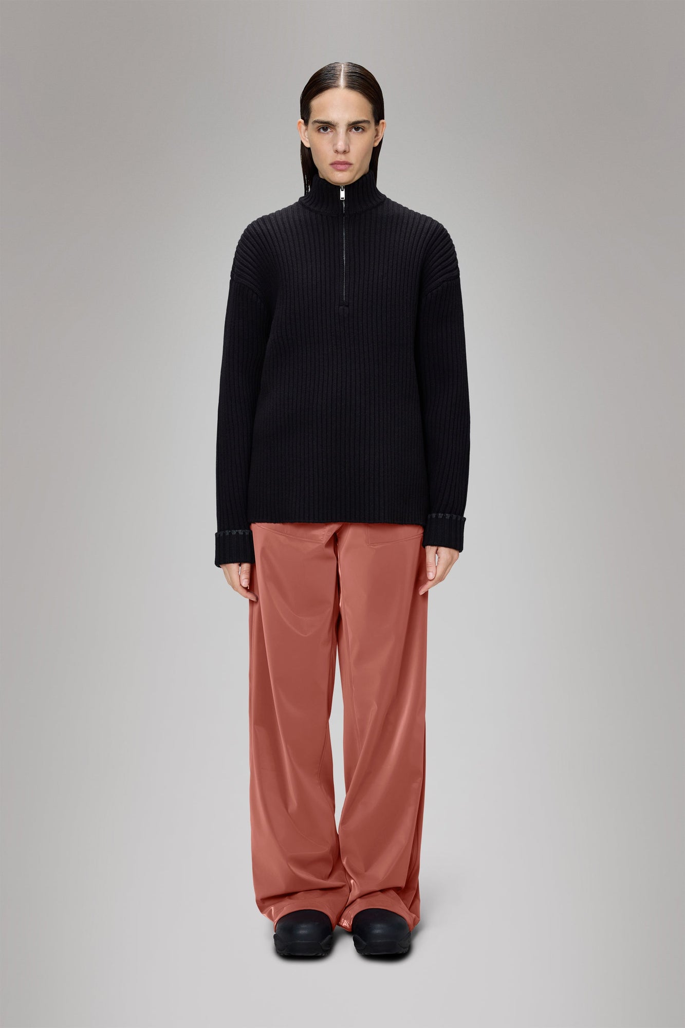 Unisex | Sapa Half Zip Knit | Black