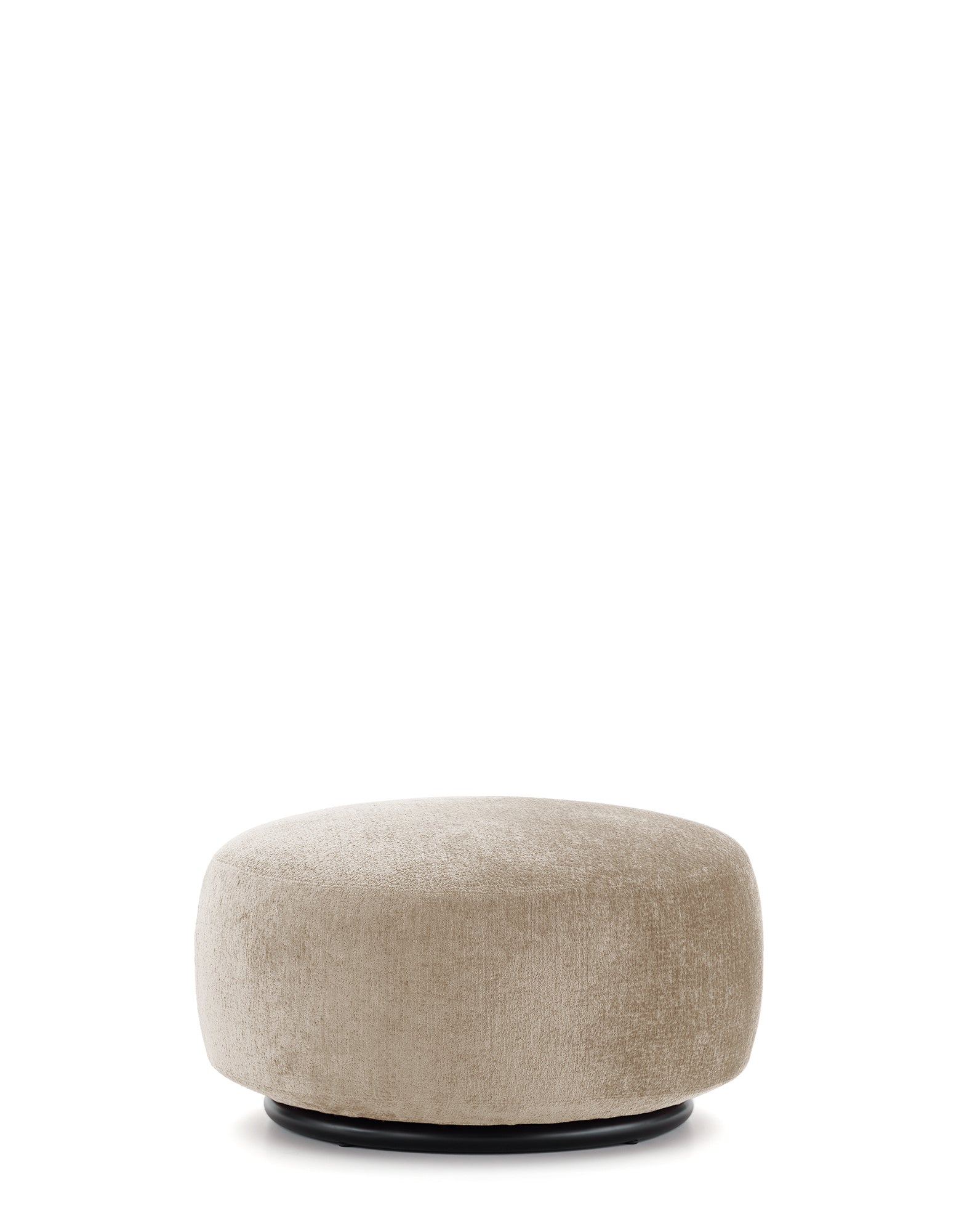 K-Waiting Ottoman - Chenille | Single | Beige