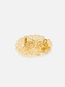 Zircon Openwork Brooch | Copper/Zircon