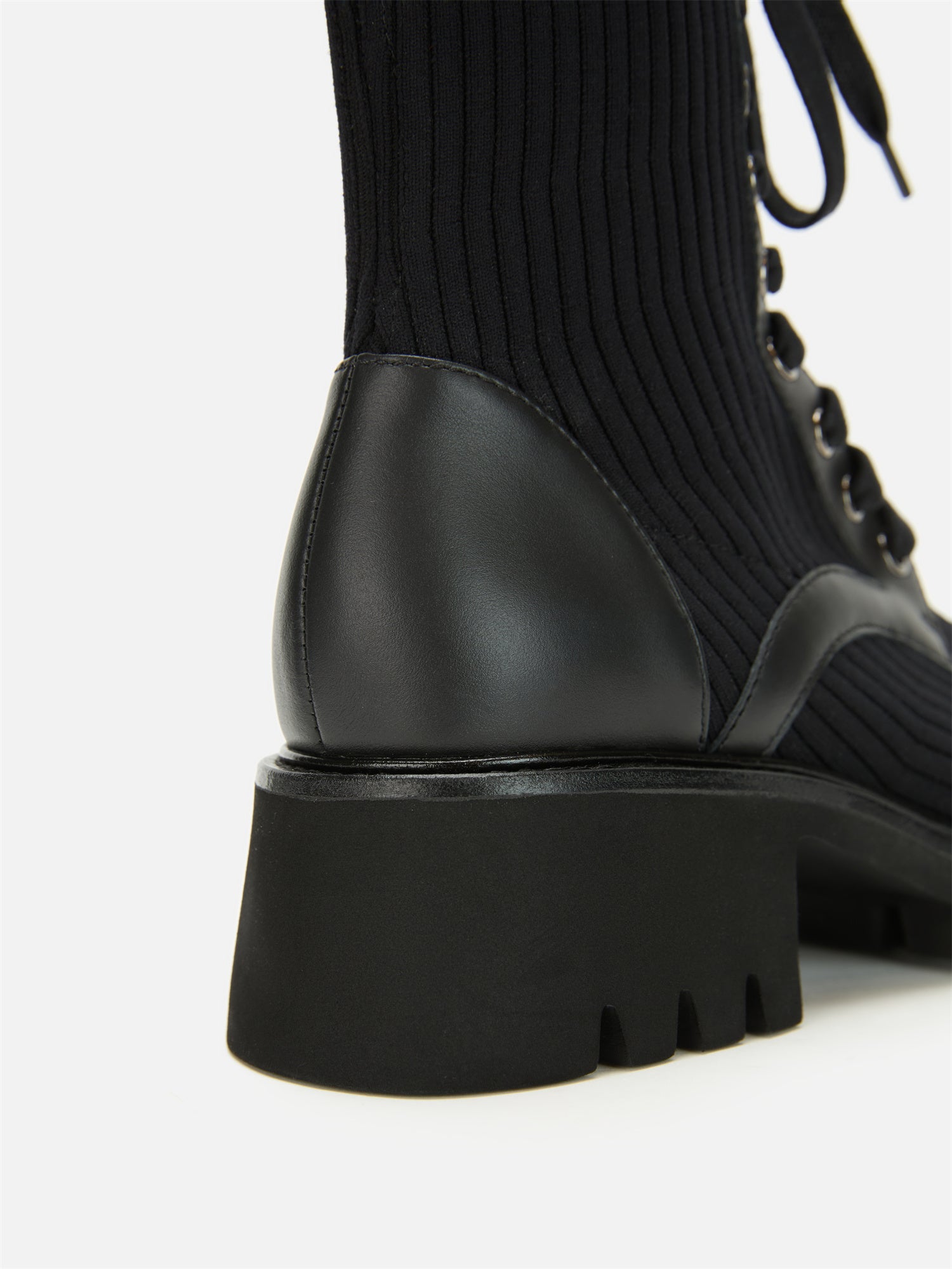 Classic Knitted Martin Boots | Black