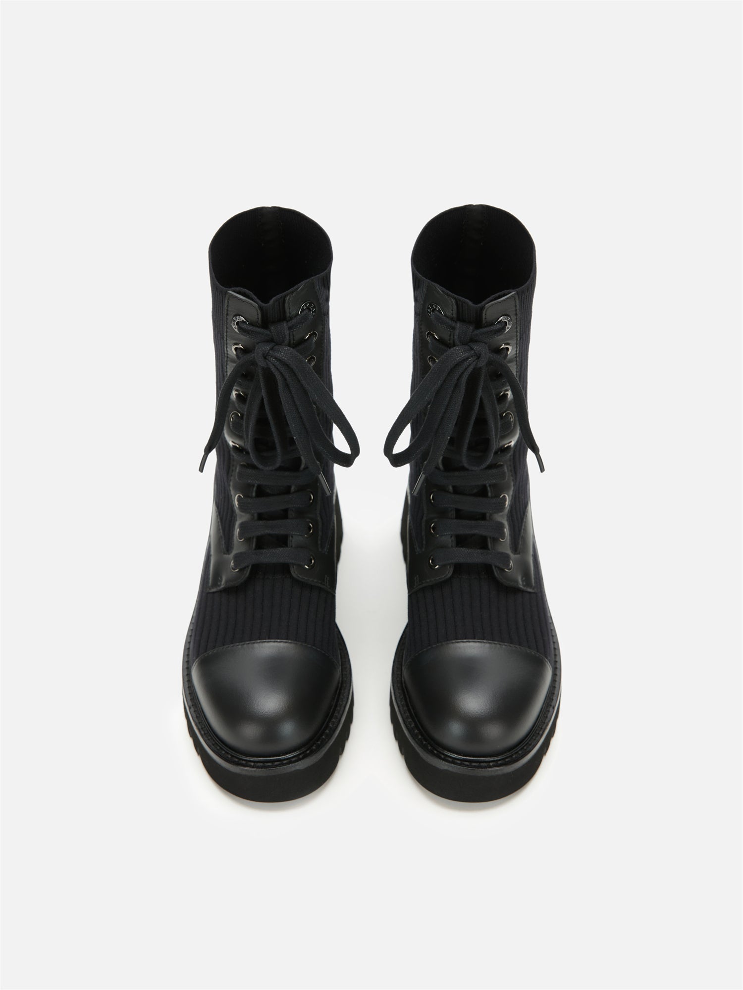Classic Knitted Martin Boots | Black