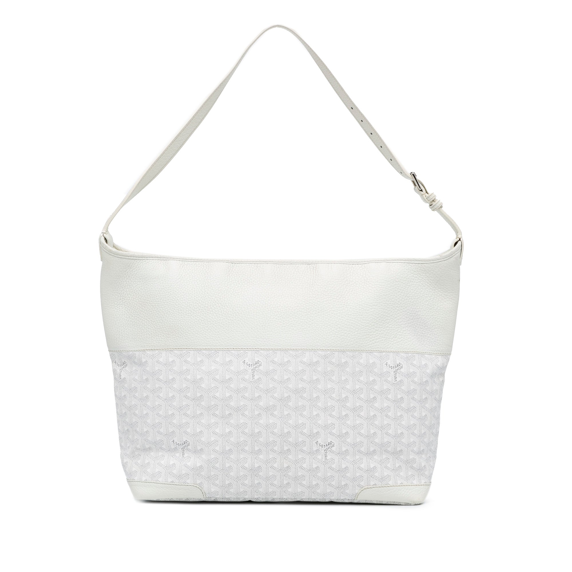 Goyard | Pre-Owned Goyardine Grenadine Hobo | White