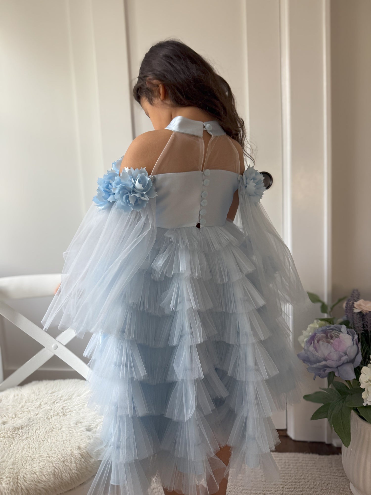 Girl | Alaska Baby Tulle Dress | Blue