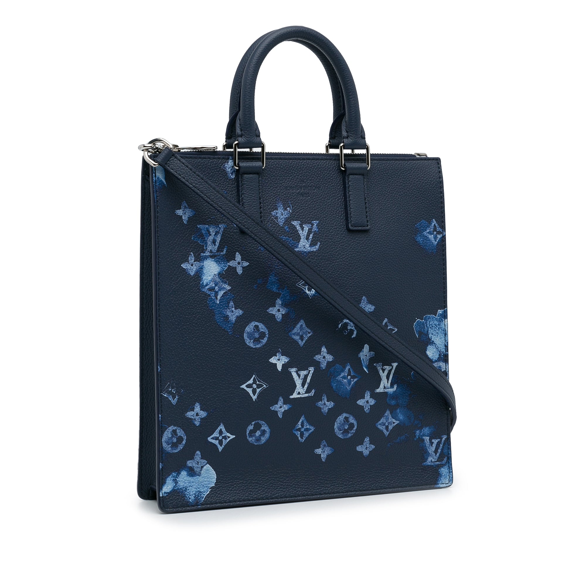 Louis Vuitton | Pre-Owned Monogram Ink Watercolor Sac Plat Zippe | Blue