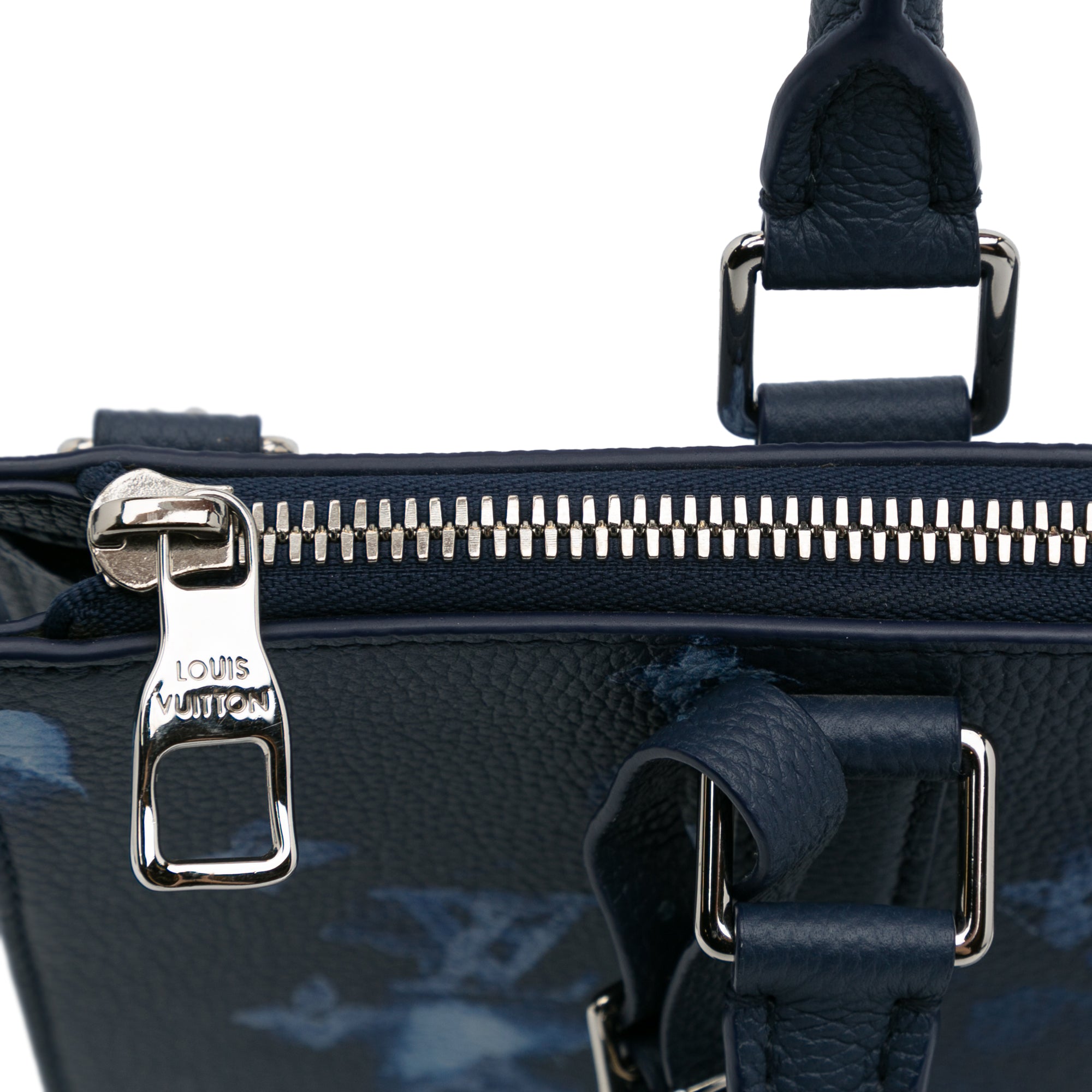 Louis Vuitton | Pre-Owned Monogram Ink Watercolor Sac Plat Zippe | Blue