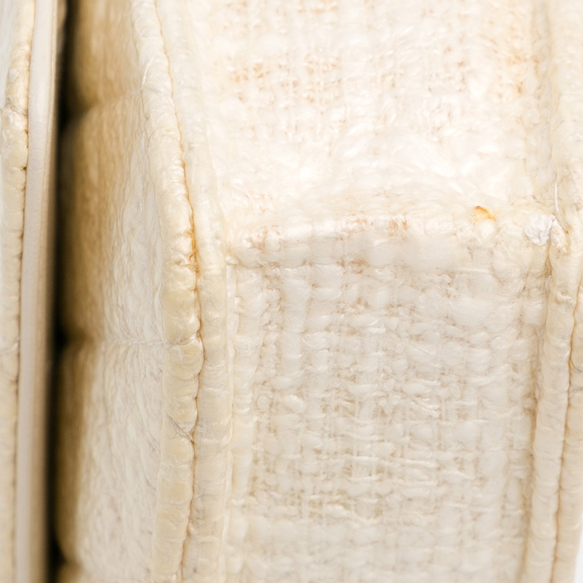 Chanel | Pre-Owned CC Coated Tweed Wallet On Chain - I | Brown/Beige