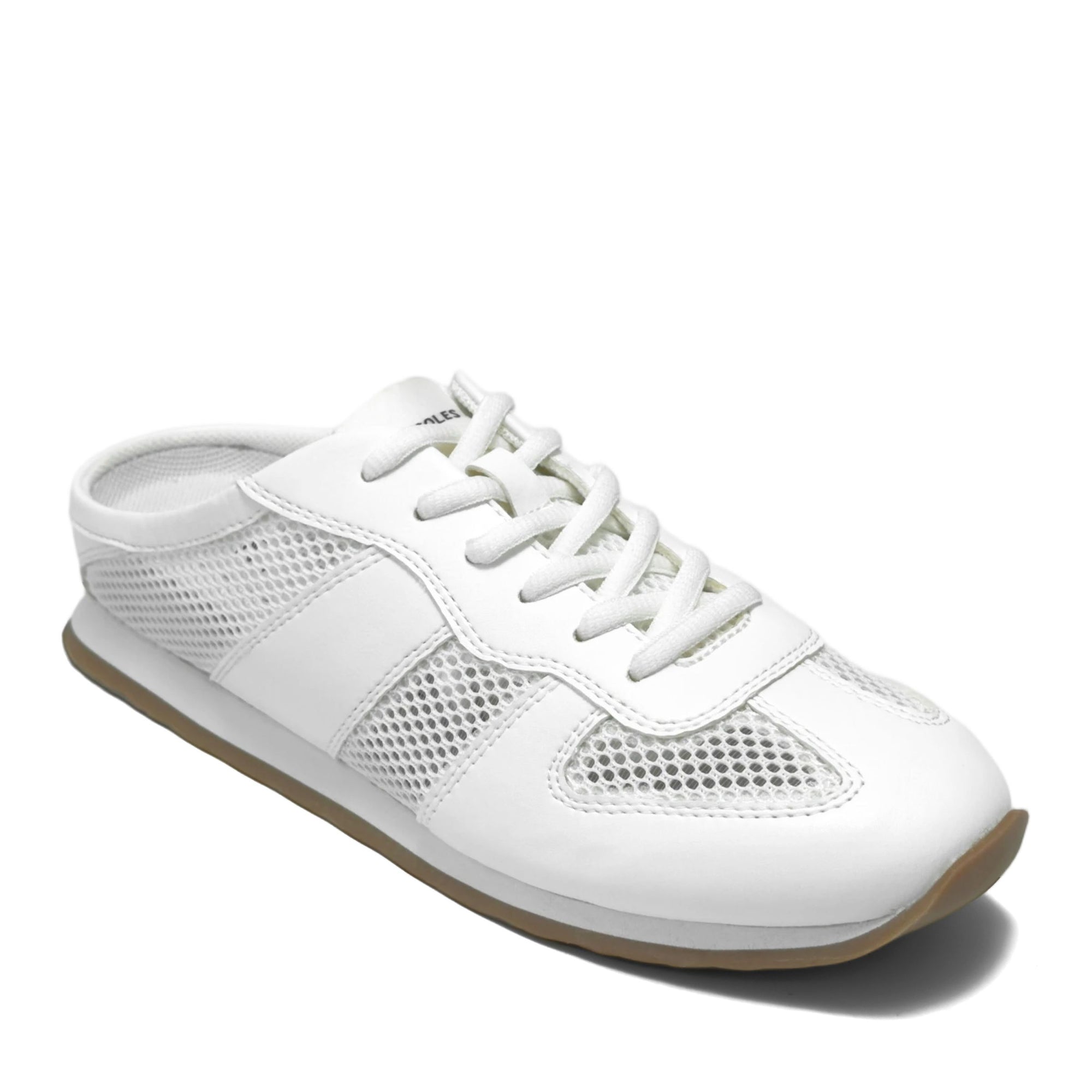 Jettson Sport Mule | Bright White Faux Nappa/Mesh