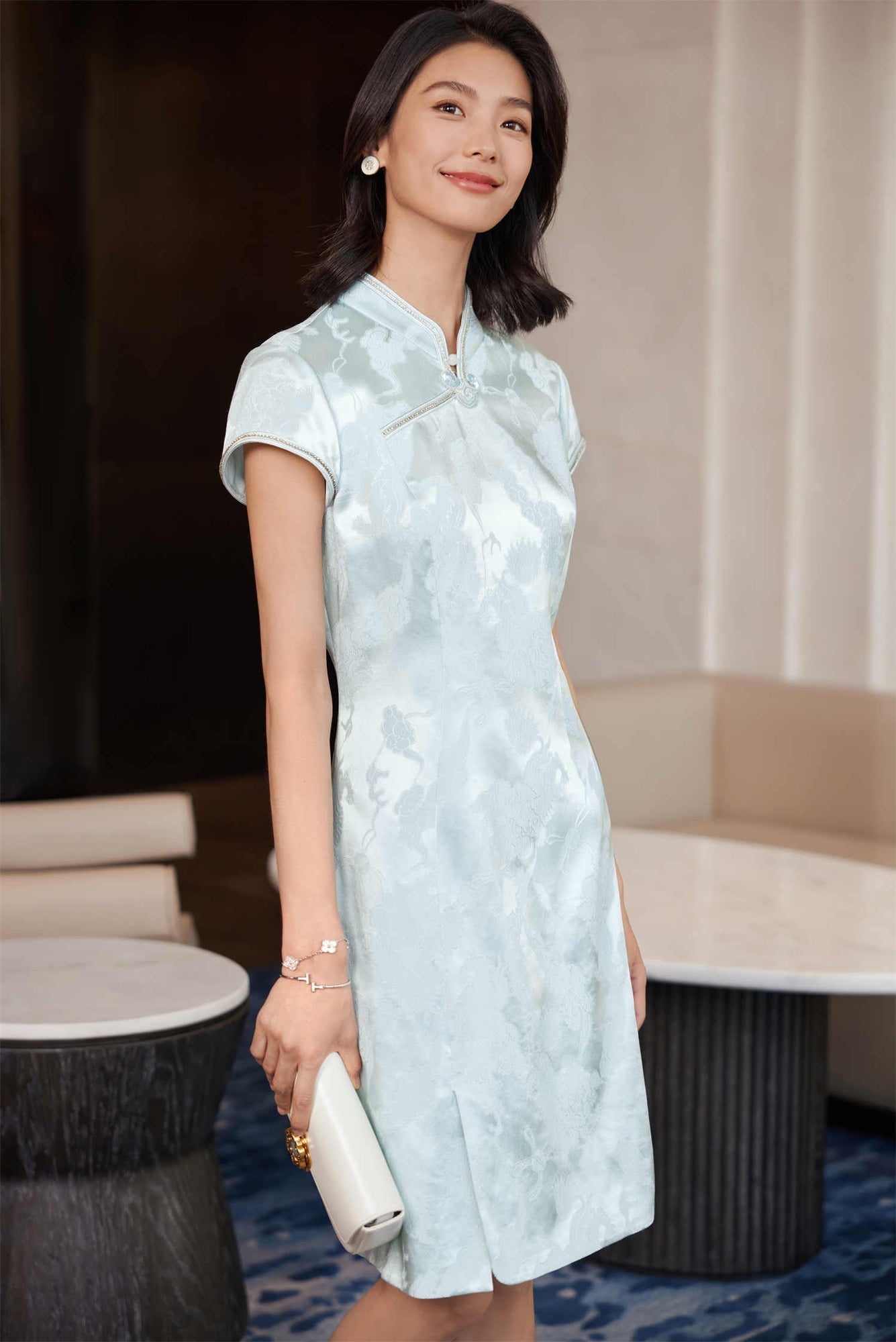 Chinese-style Dress | Blue