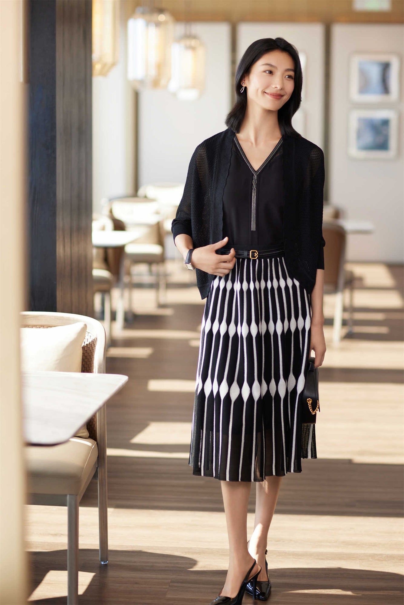 Knitted Cardigan | Black
