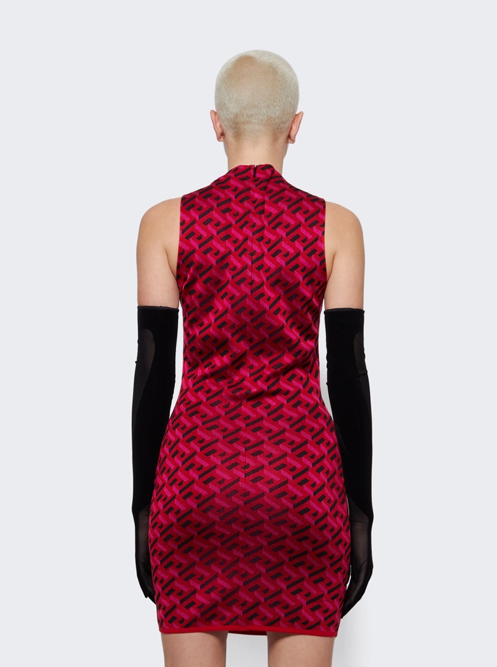 Women | Versace | La Greca Jacquard Mini Dress | Parade Red