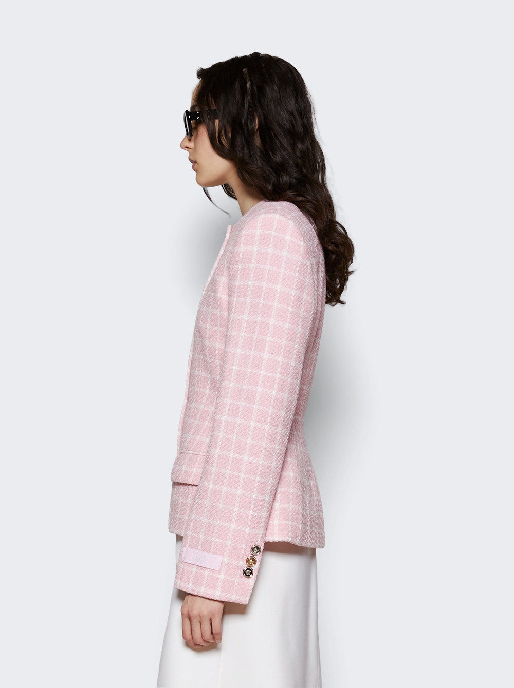 Women | Versace | Contrasto Hourglass Jacket Pastel | Pink