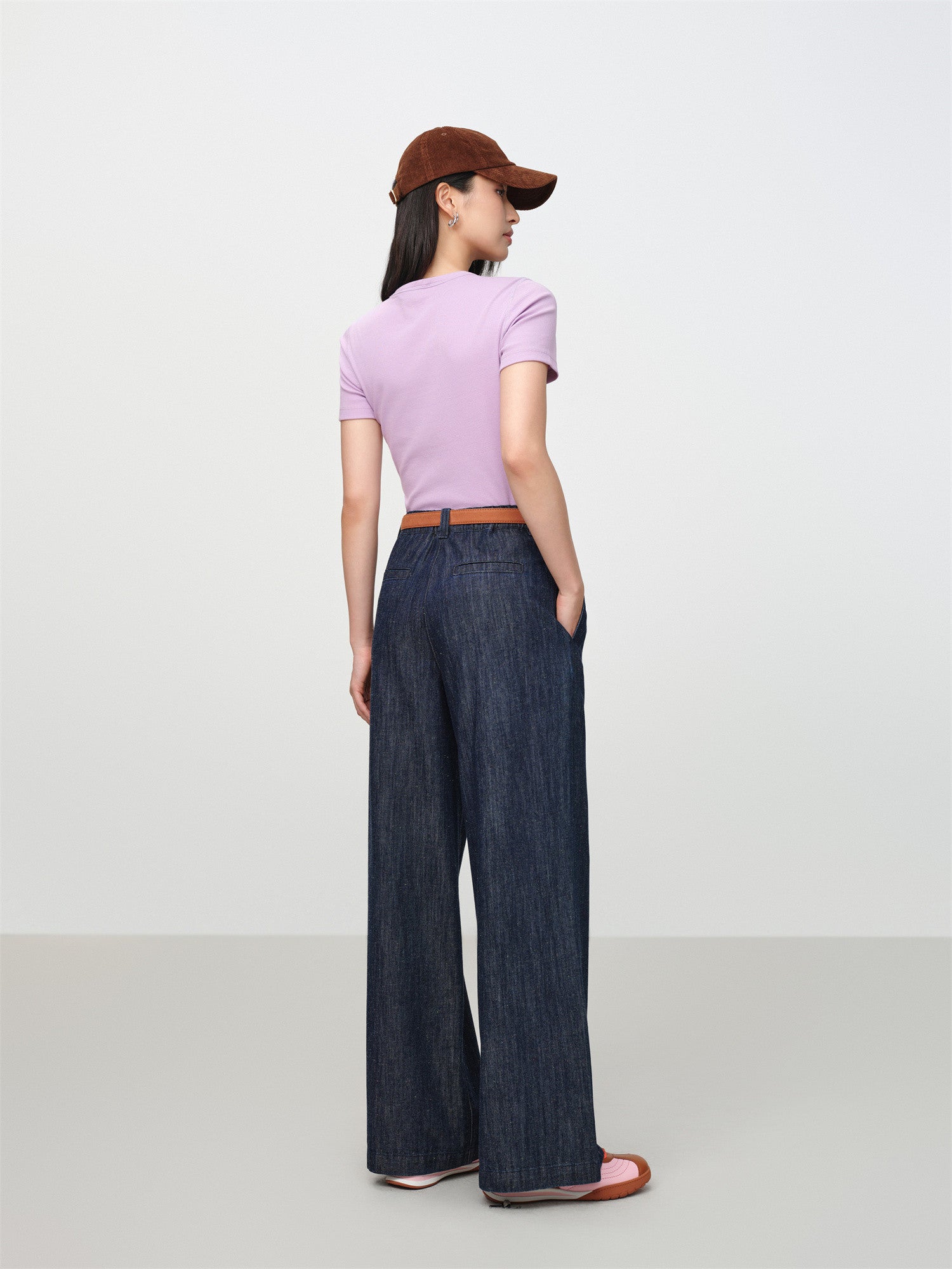 Loose Slimming Denim Jeans | Navy