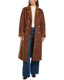 Generation Love | Womens | Benton Faux Shearling Coat | Brown