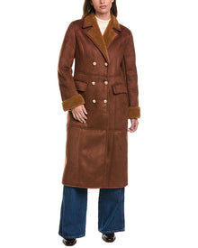Generation Love | Womens | Benton Faux Shearling Coat | Brown