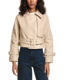 Walter Baker | Womens | Rexa Suede Short Trench Coat | Brown