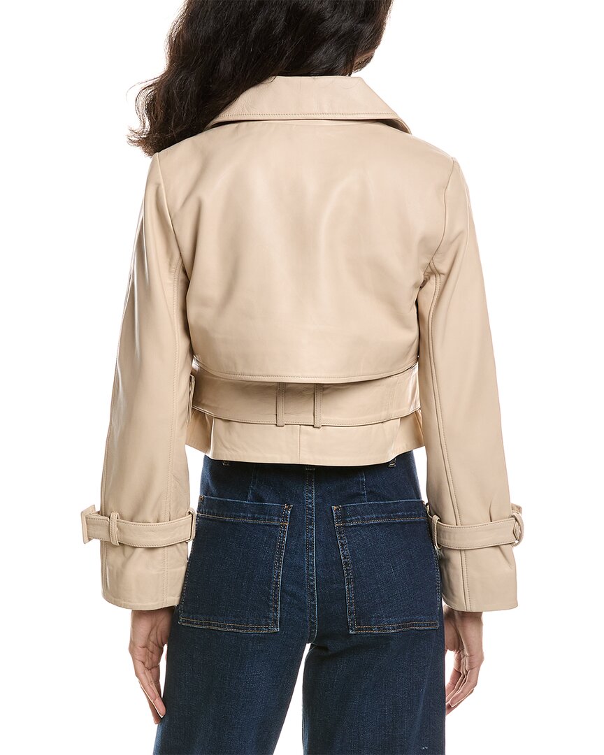 Walter Baker | Womens | Rexa Suede Short Trench Coat | Brown
