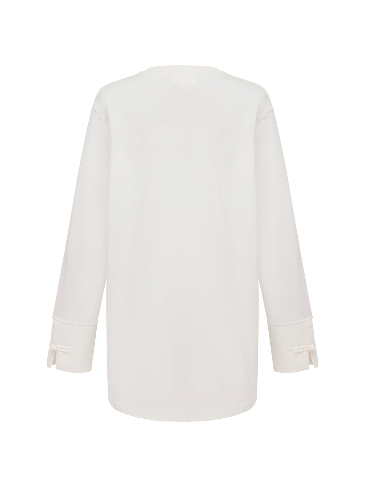 Loose-Fit Long Sleeve Tee | White