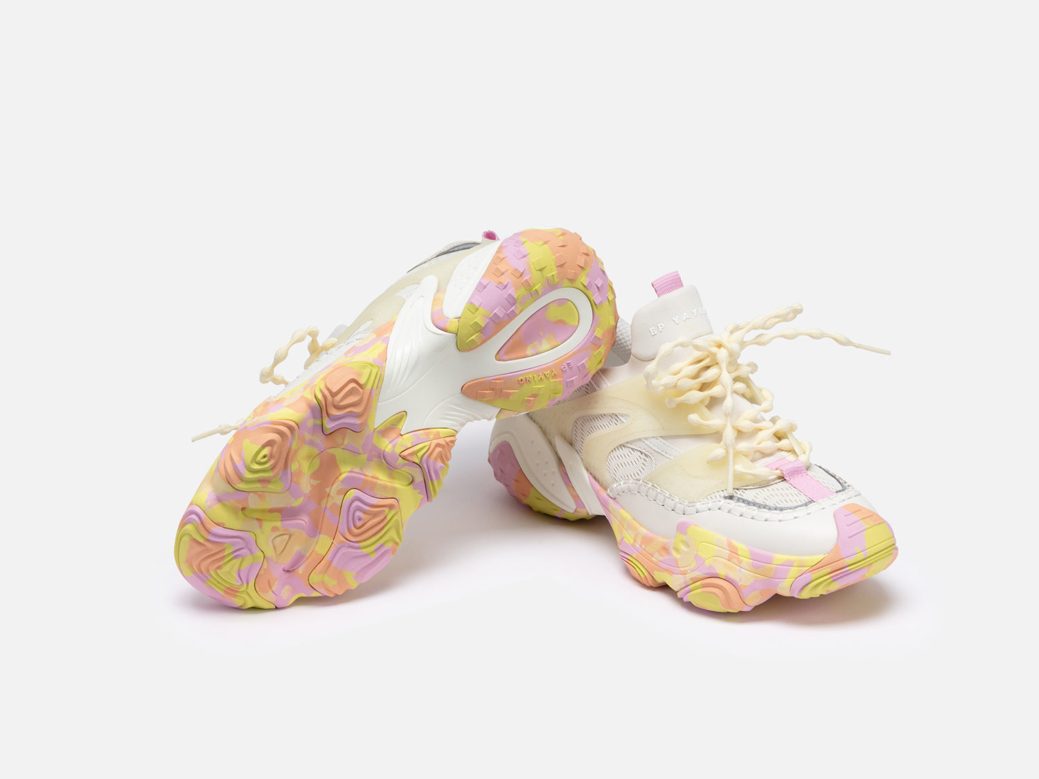 Light Colorful Running Shoes | Beige