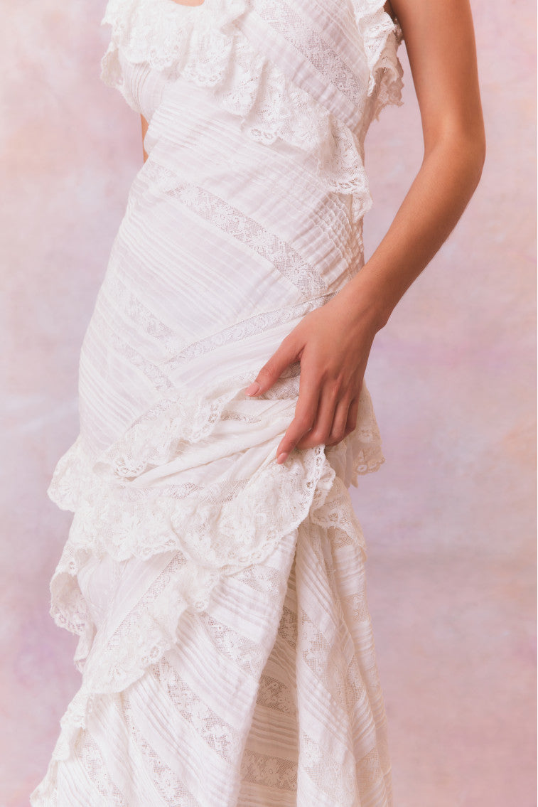 Lalika Lace Maxi Dress | True White