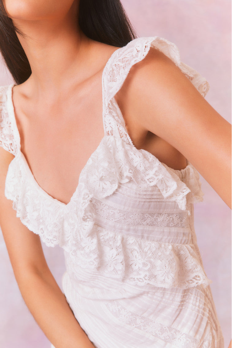 Lalika Lace Maxi Dress | True White