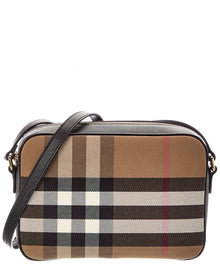 Burberry | Womens | Canvas & Leather Camera Bag | Black
