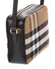 Burberry | Womens | Canvas & Leather Camera Bag | Black