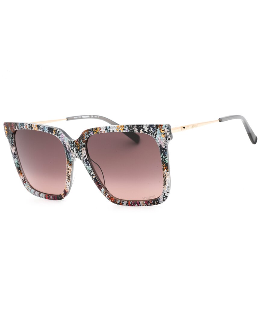 Missoni | Womens | MIS0107 57mm Sunglasses | Grey Multi | Brown Gradient Lens