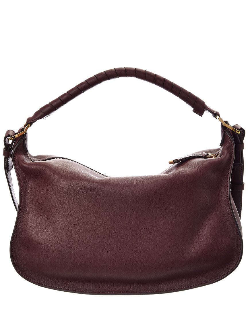 Chloe | Womens | Marcie Small Leather Shoulder Bag | Red