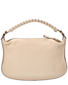Chloe | Womens | Marcie Small Leather Shoulder Bag | White
