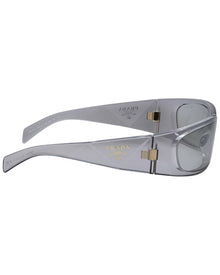 Prada | Womens | 60mm Sunglasses | Transparent Grey | Light Grey Lens