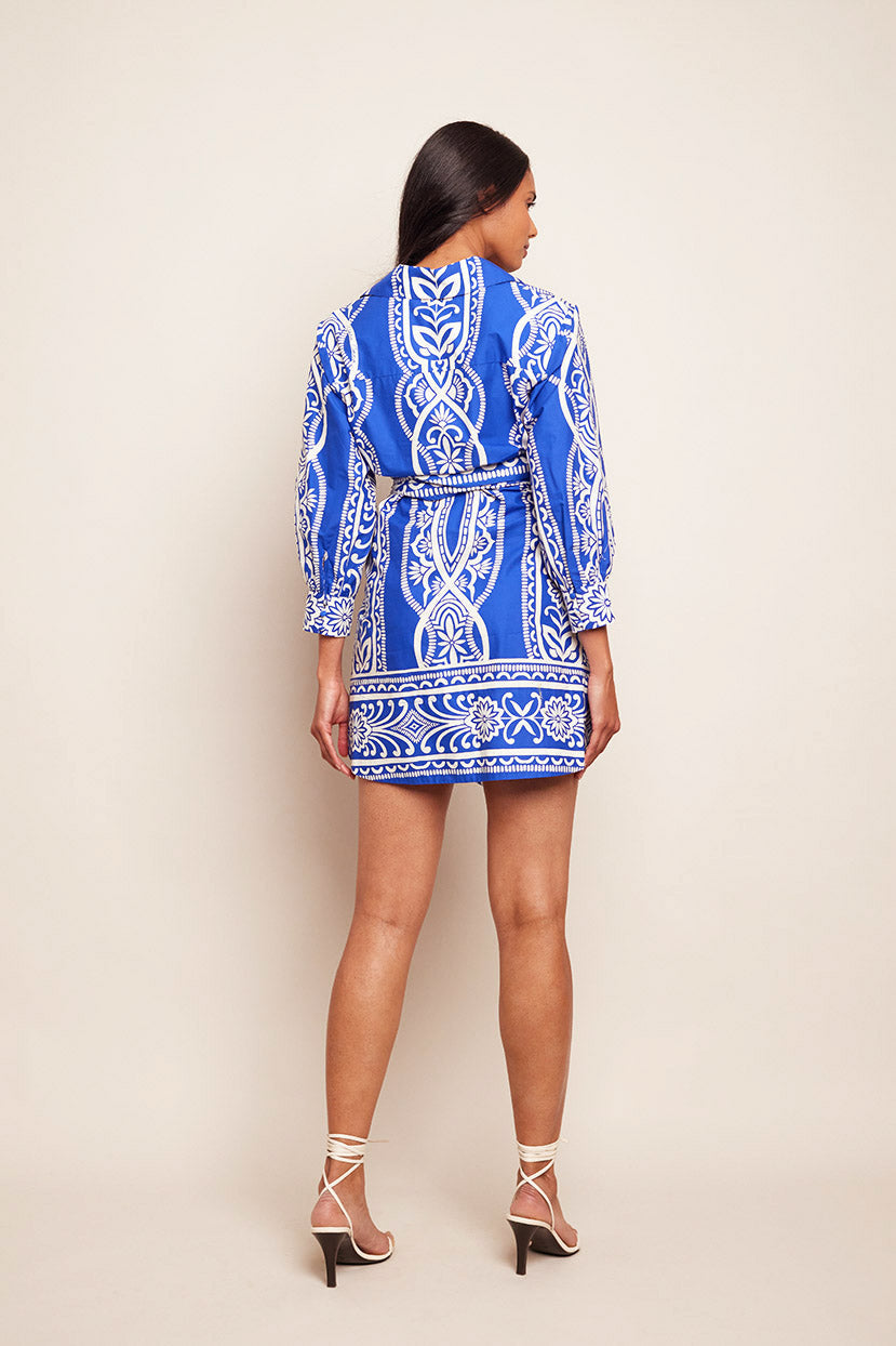 Leighton Dress | Rowan Cobalt