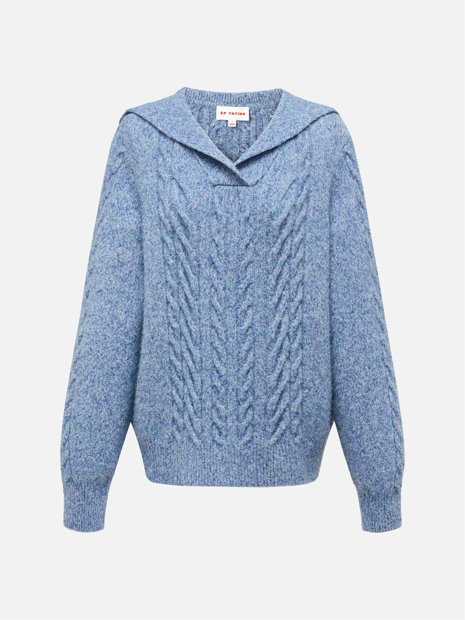 Cable Knit Pullover | Blue