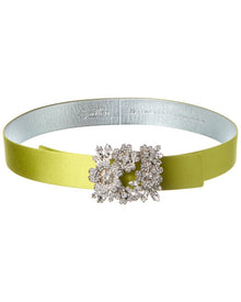 Roger Vivier | Womens | Satin Belt | Green