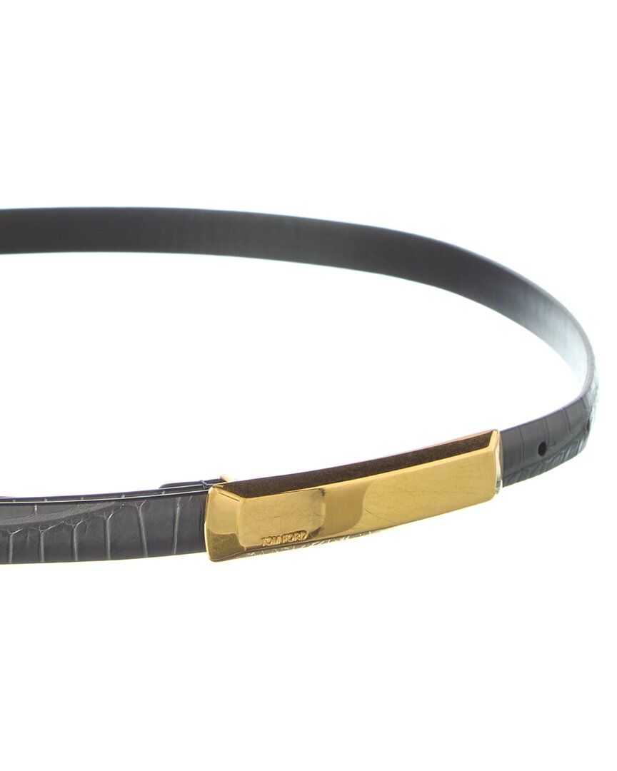 Tom Ford | Womens | Leather Belt | Grey