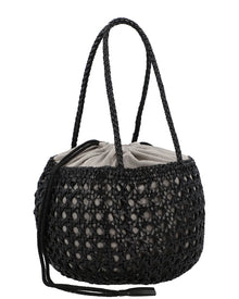 Dragon Diffusion | Unisex | Juventus Leather Shoulder Bag | Black