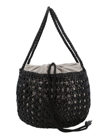 Dragon Diffusion | Unisex | Juventus Leather Shoulder Bag | Black