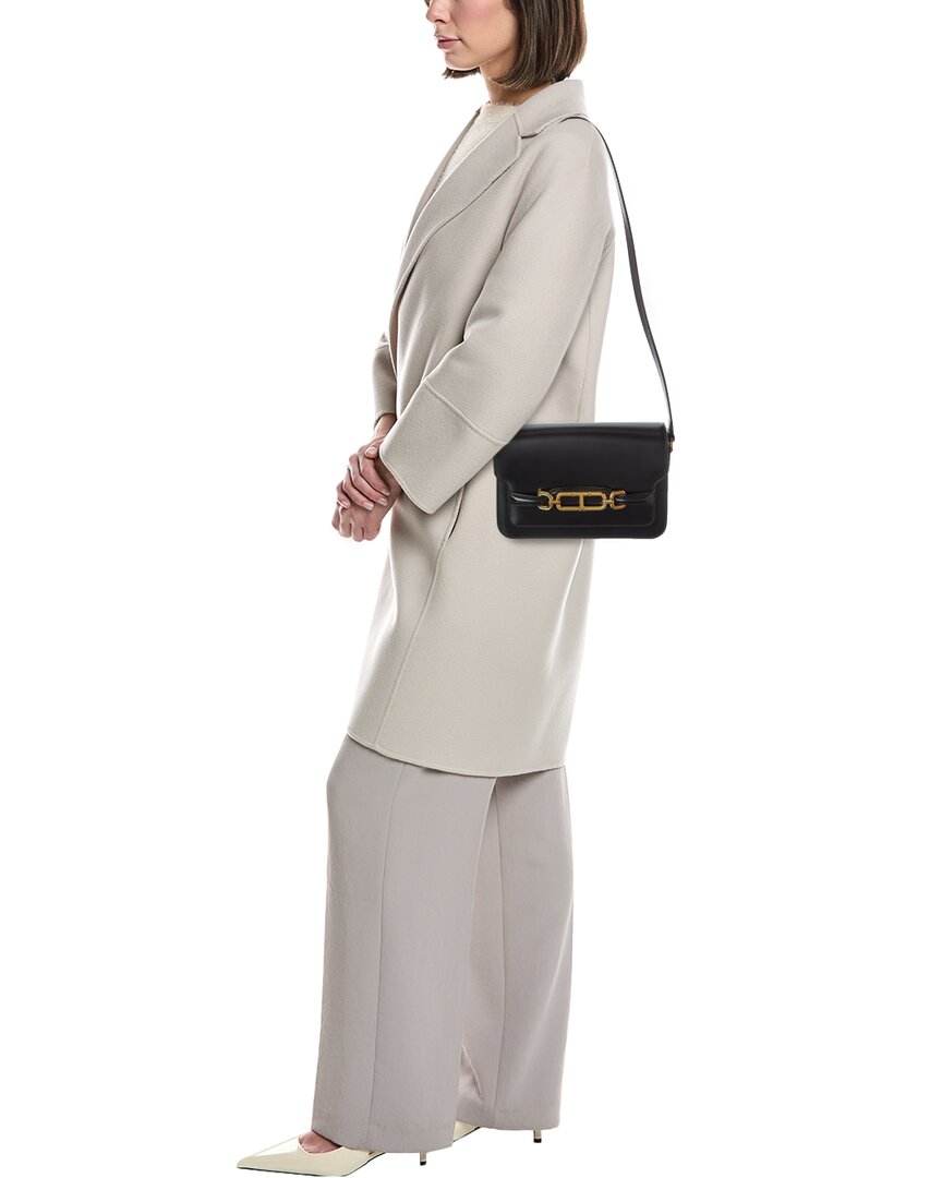Tom Ford | Womens | Logo Small Leather Shoulder Bag | Black